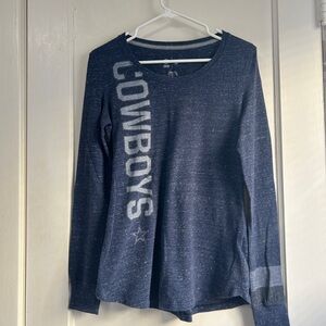 NFL Women's Dallas Cowboys Navy long sleeve top - Size Large
